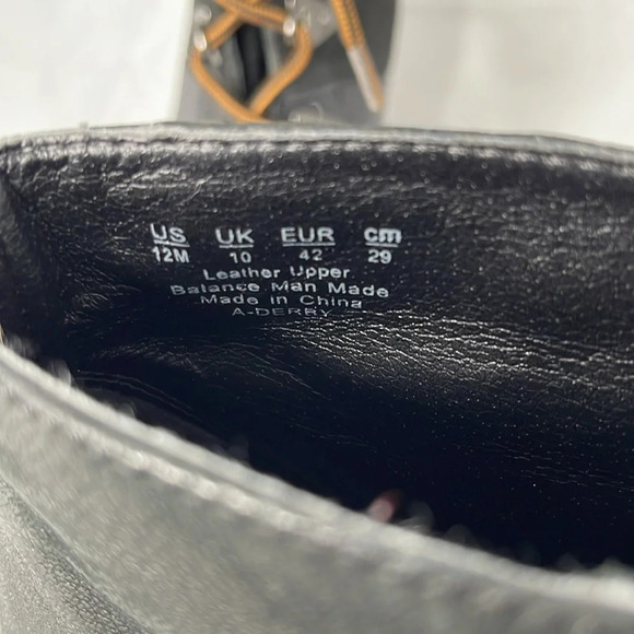 FRANCO SARTO Derby Black Wedge Lace Up Boots Pebble Grain Nubuck Leather Edgy 12 - Picture 10 of 13